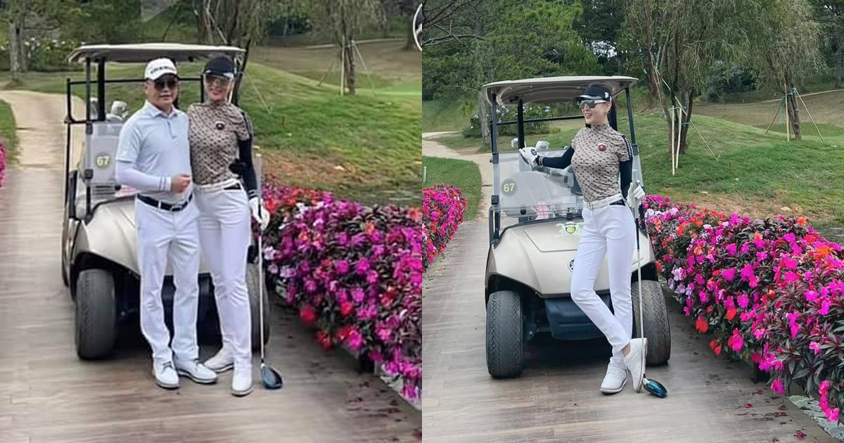 Phương Oanh check-in sân golf cùng bạn trai Shark Bình, vóc dáng sau lùm xùm có thai gây bất ngờ - Hình 18