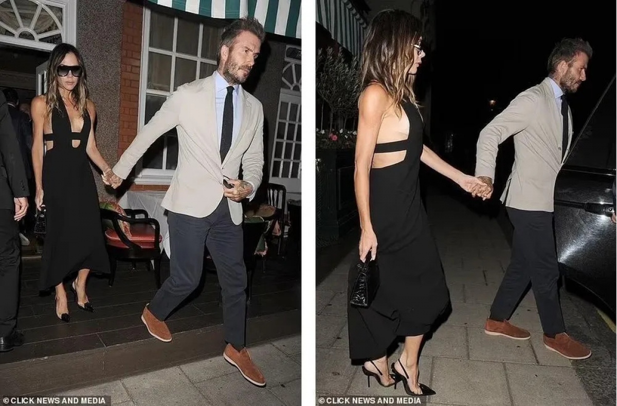 Victoria Beckham wore a sexy dress with her husband, after a noisy rift with her daughter-in-law - Photo 1