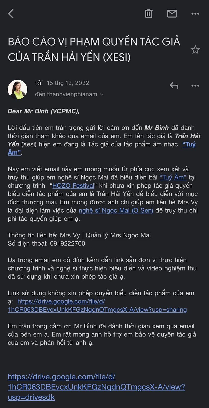 O Sen - Ngọc Mai bị tác giả Túy Âm tố nói thiếu chính xác, tuyên bố chắc nịch về mặt pháp luật - Hình 5