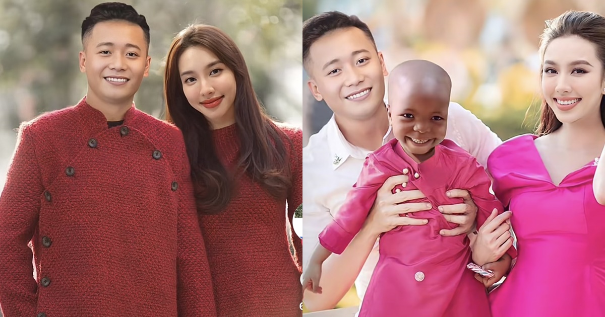 Quang Linh - Thùy Tiên diện áo dài đôi, dắt Lôi Con đi chúc Tết, nhà gái hớn hở vì được quà khủng? - Hình 9