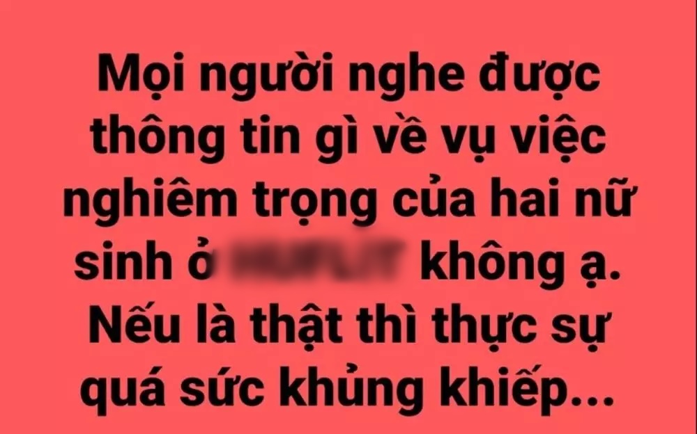 Vụ 2 nữ sinh nghi bị xâm phạm tập thể: Công an vào cuộc, nhà trường bác bỏ thông tin - Hình 6