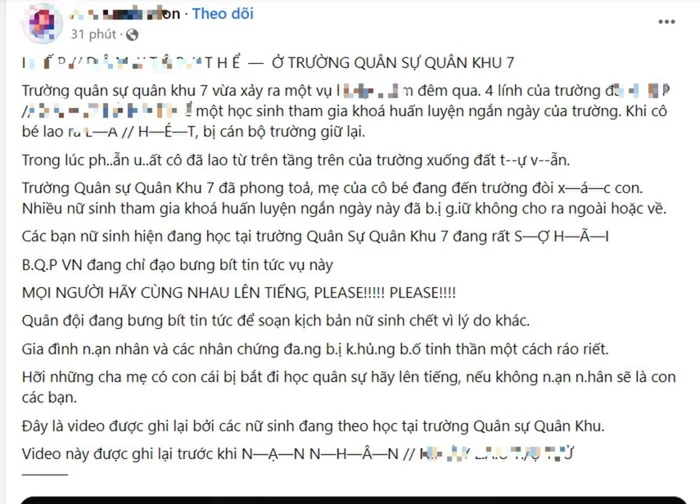 MỚI: Diễn biến nóng vụ nữ sinh bị xâm hại ở trường quân sự: Chính thức khởi tố vụ án - Hình 4