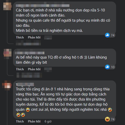 CĐM khẩu chiến nảy lửa việc dọn ly nước ở quán cà phê: Sính ngoại hay ý thức cá nhân? - Hình 8