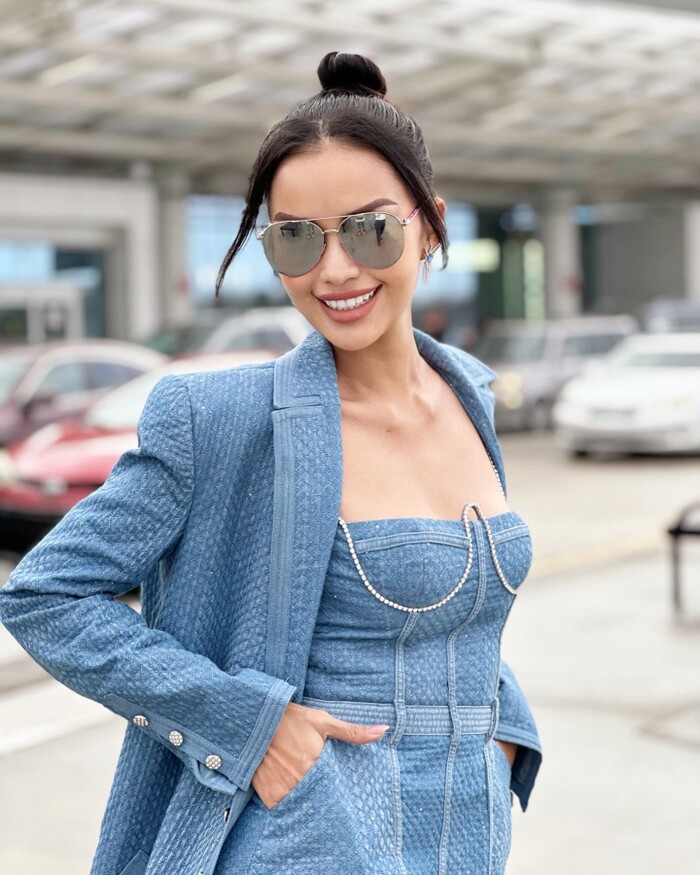 Ngọc Châu vừa lên đồ cực bén đổ bộ Miss Universe, 'ông lớn' đã bế vào Top 11 thí sinh mạnh nhất - Hình 10