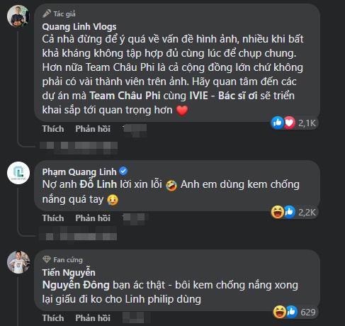 Team Châu Phi bị nghi rạn nứt khiến Quang Linh Vlog vội làm 1 việc, hé lộ sự thật bất ngờ? - Hình 3
