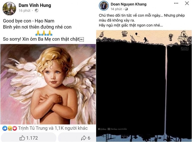 Bé trai kẹt trong trụ bê tông qua đời, nhiều sao Việt gửi lời chia buồn đến gia đình - Hình 1