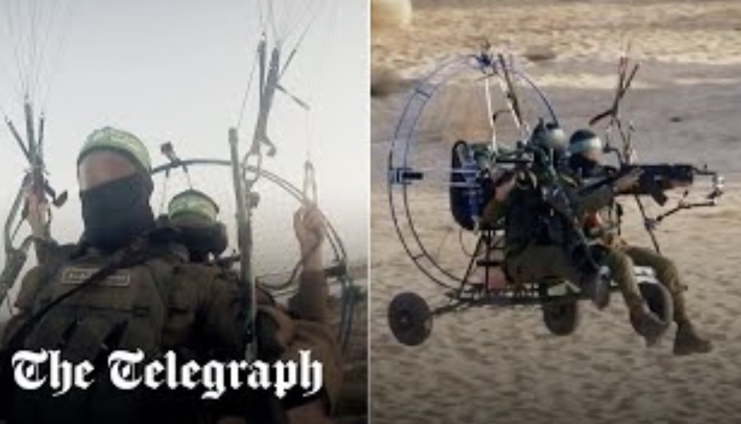Video: Lực lượng Hamas xâm nhập lãnh thổ Israel từ trên không bằng dù lượn - Hình 1