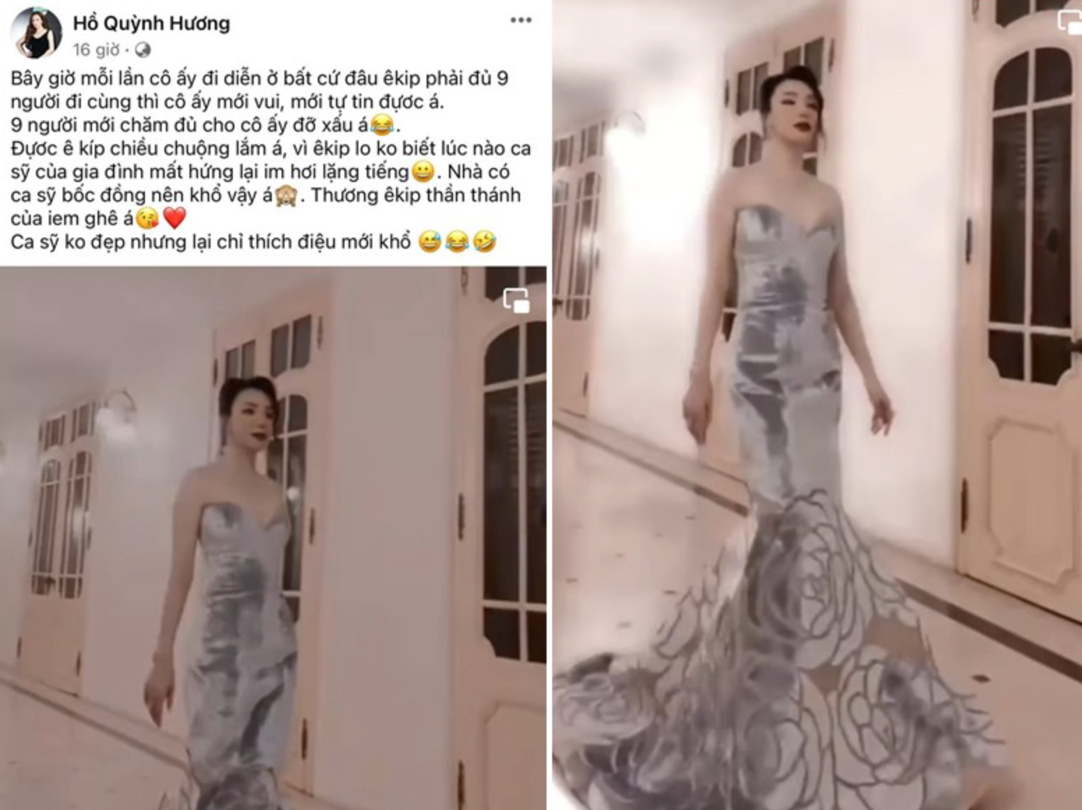 Hồ Quỳnh Hương tự nhận xấu, tuyên bố sốc không đẹp là ở ẩn, ekip 9 người phục vụ mới tự tin đi diễn - Hình 4