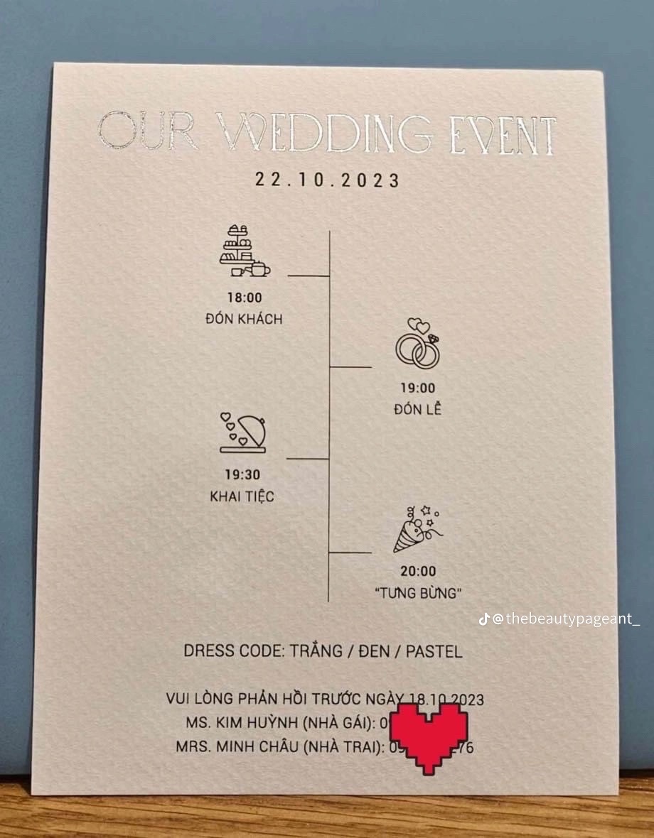 Thanh Hằng chính thức lộ ngày giờ hôn lễ, thiệp cưới thiết kế chấn động, CĐM đứng ngồi không yên - Hình 4
