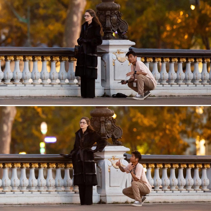 Pax Thiên mặt mũi phờ phạc ở phim trường vì Angelina Jolie, lăn xả hết mình để lấy lòng mẹ nuôi? - Hình 4