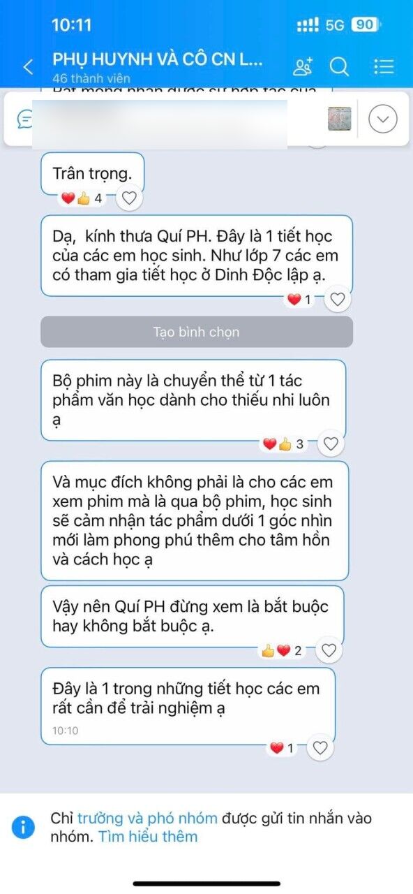 Xôn xao trường trung học bắt học sinh xem Đất rừng phương Nam, coi như 1 tiết học và phải đóng phí - Hình 8