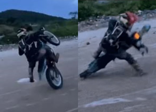 Chồng Ngô Thanh Vân đăng lại giây phút té xe moto, thừa nhận chơi ngu, tiết lộ tình trạng hiện tại - Hình 1
