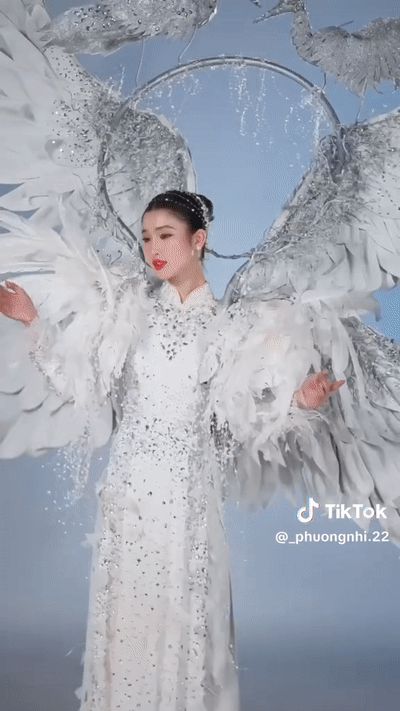 Chính thức hé lộ trang phục dân tộc nặng 10kg của Á hậu Phương Nhi ở Miss International - Hình 5