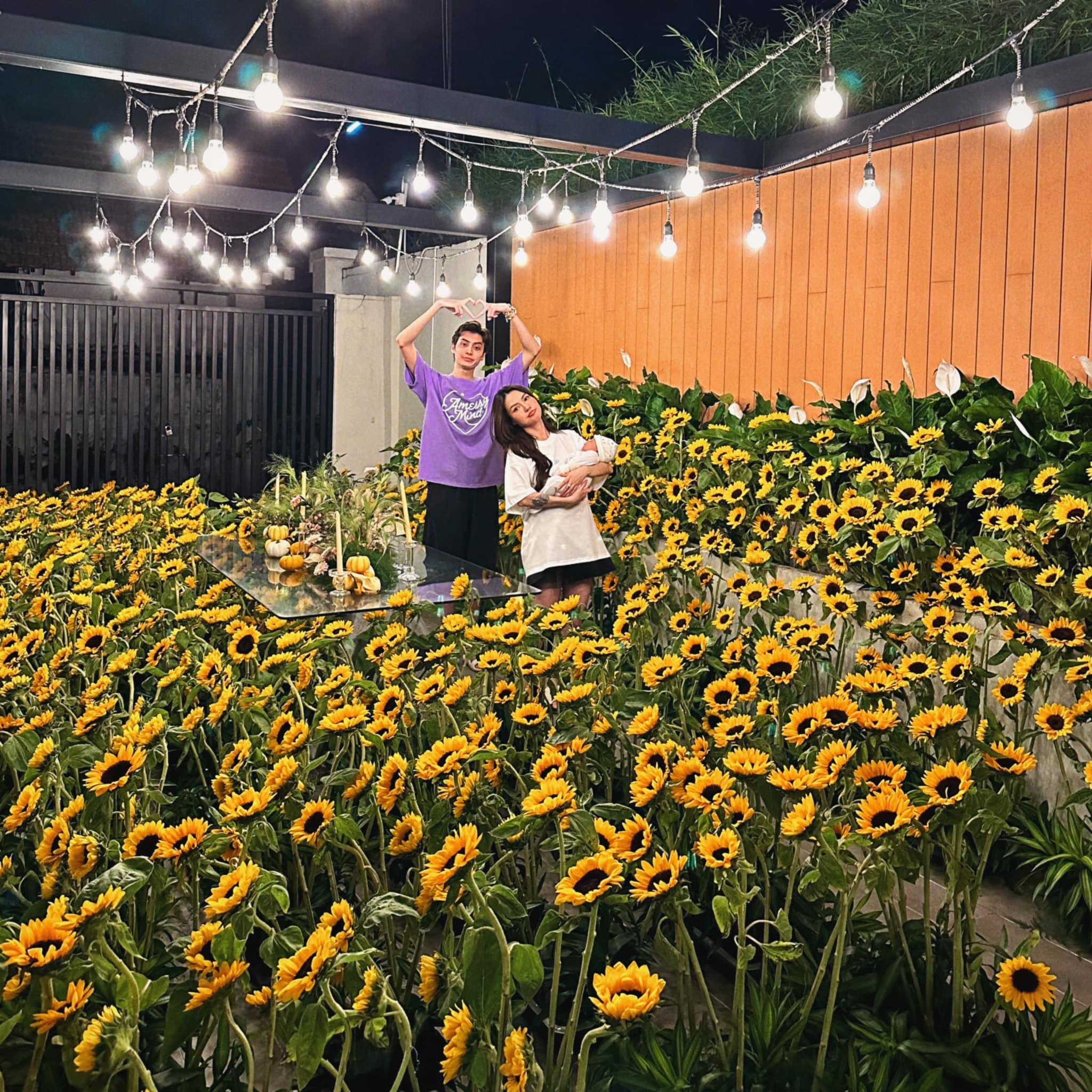 Tuấn Dương chi 400 triệu tạo bất ngờ cho Lucie Nguyễn, mang cả vườn hoa về nhà chỉ để vợ vui - Hình 2