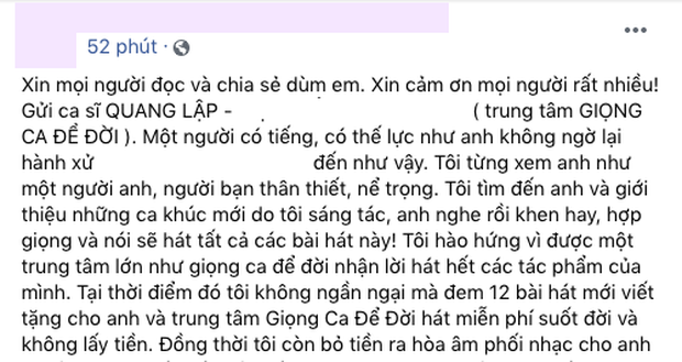 Quang Lập Bolero: Giọng ca vàng bỏ túi video 200 triệu view vướng ồn ào lừa hợp đồng - Hình 8