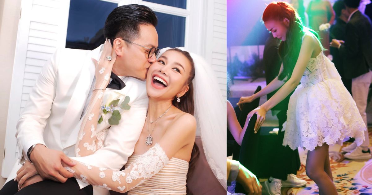 Thanh Hằng tung loạt ảnh đám cưới, CĐM xôn xao với ánh mắt chú rể, cô dâu bung nóc vứt bỏ hình tượng - Hình 10