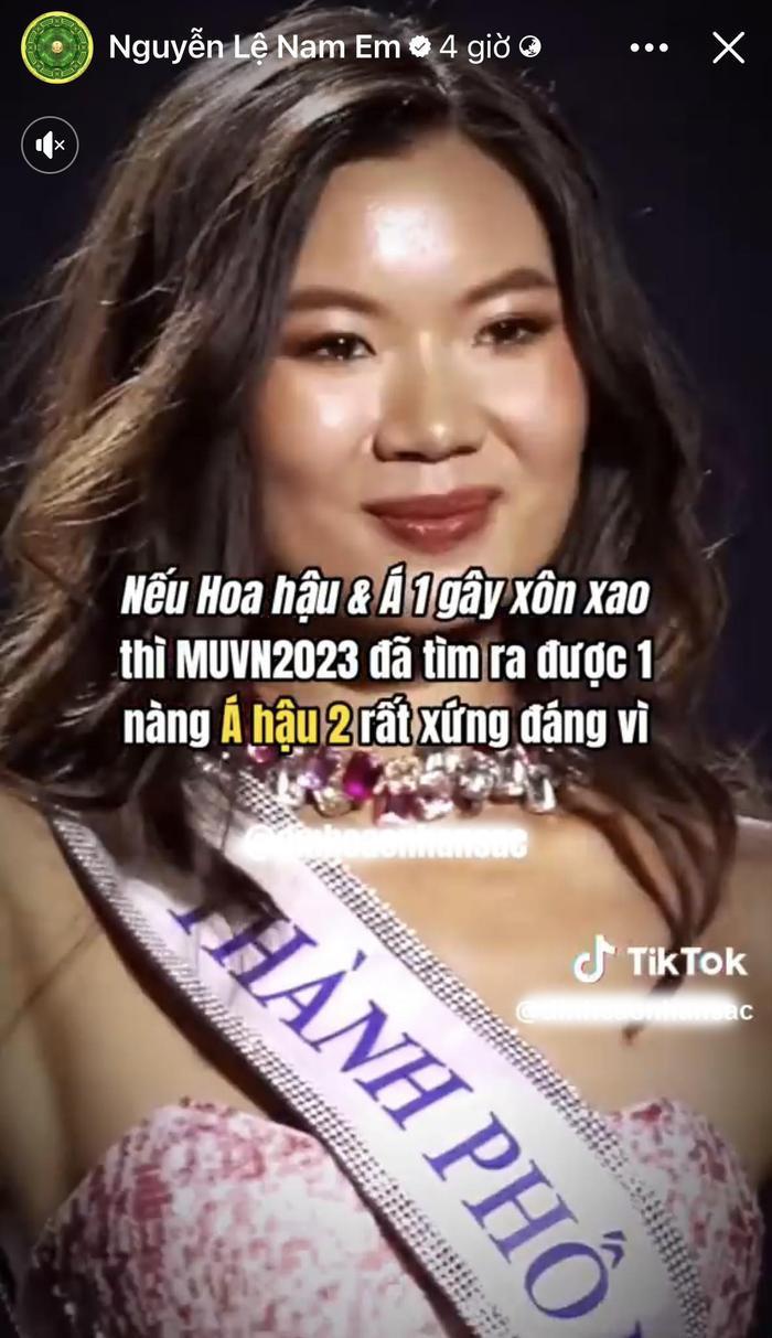 Nam Em chê Bùi Quỳnh Hoa nhưng khen hết lời 1 mỹ nhân tại MUV 2023, chị đại siêu mẫu ủng hộ 2 tay - Hình 3