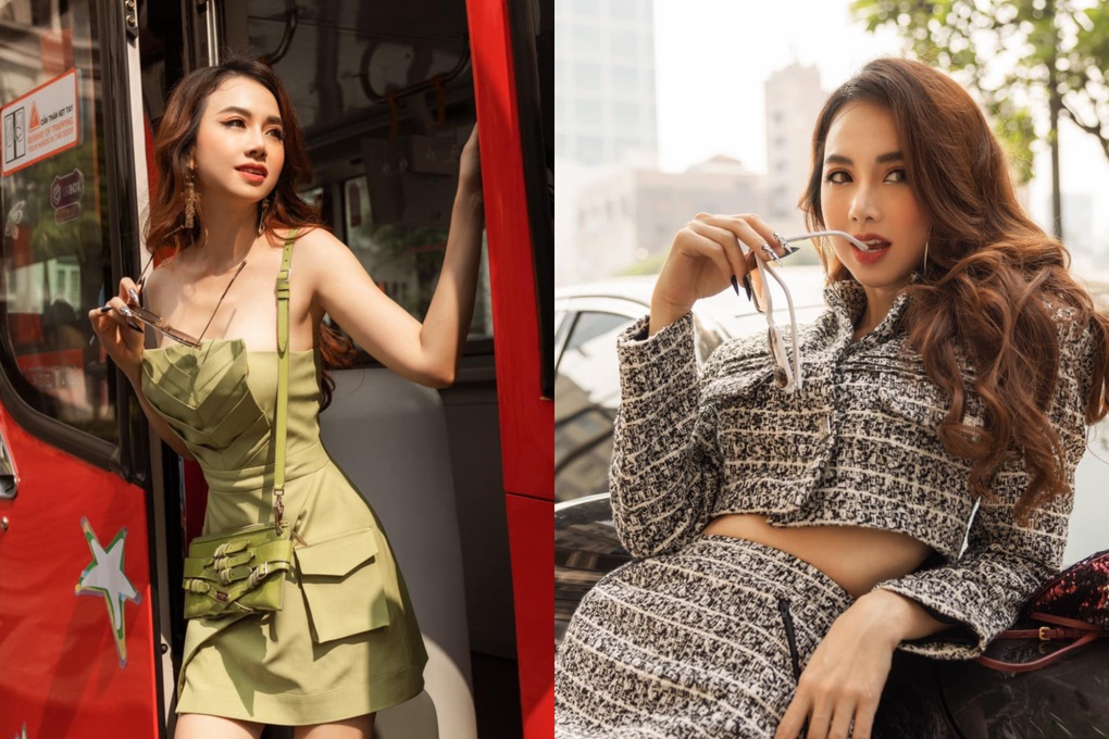 Sau sinh, Đinh Ngọc Diệp trông trẻ trung nhờ diện váy áo nhiều màu sắc - Hình 11