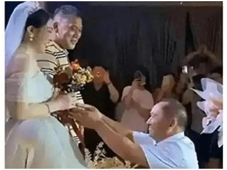 Chủ tịch 62 làm đám cưới với nữ nhân viên 26 tuổi, chú rể có hành động lạ trước cha vợ kém tuổi - Hình 3