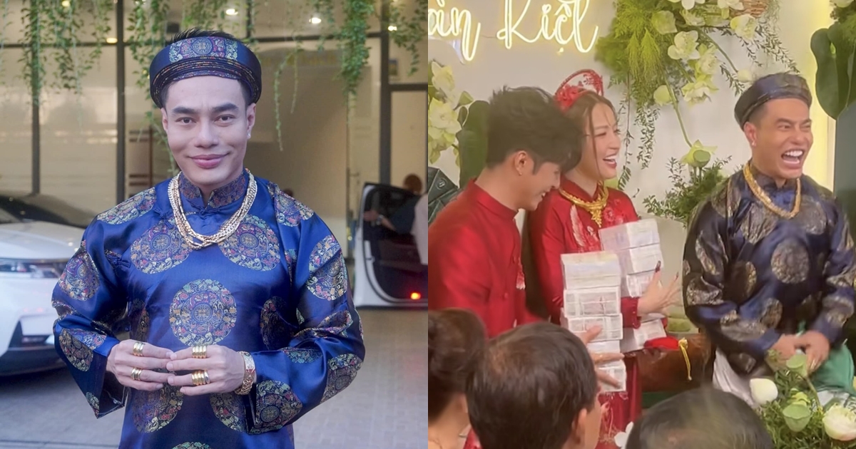Lê Dương Bảo Lâm làm MC, gây náo loạn đám cưới Puka ở quê nhà, không ngừng ra dẻ với đồng nghiệp - Hình 10