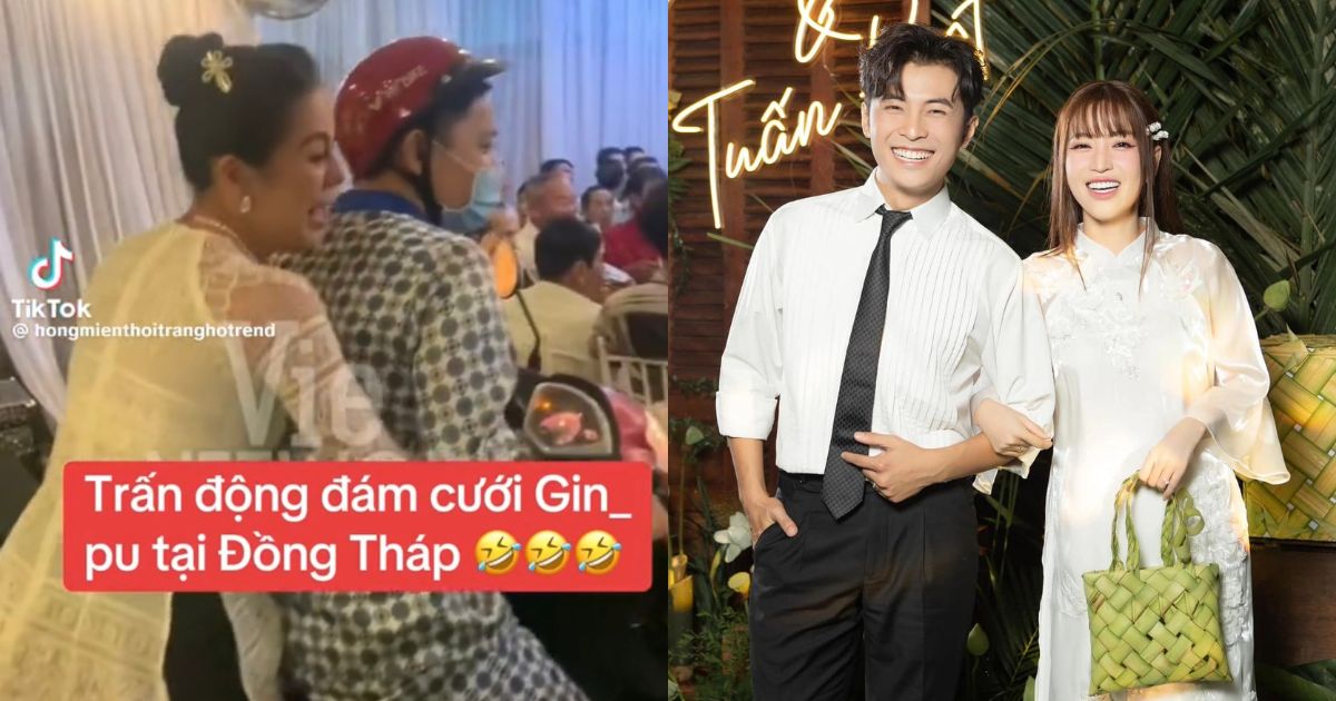 Nam Thư, Chị Cano phi xe máy lao thẳng vào rạp cưới Puka - Gin Tuấn Kiệt, quậy tưng bừng ai cũng sốc - Hình 9