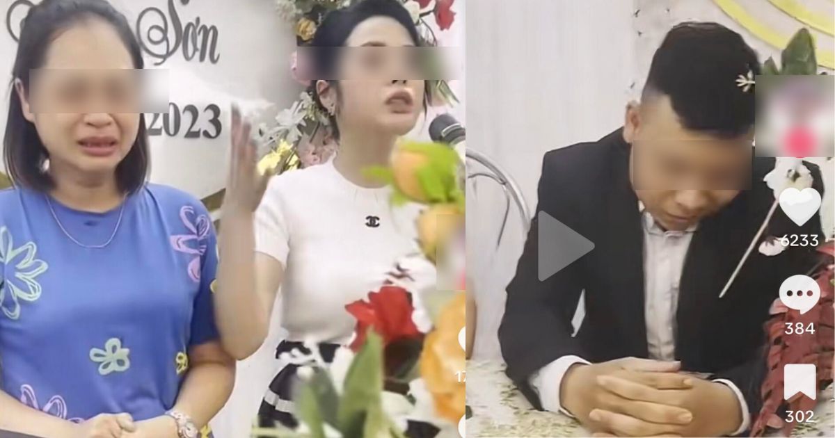 Cô gái vác bụng bầu, cùng chị ruột giật mic vạch trần tại đám cưới tình cũ, cô dâu ngã quỵ vì sốc - Hình 9