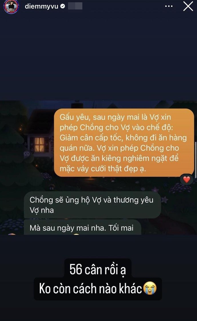 Diễm My 9x bất ngờ xin phép nửa kia cấp tốc làm một việc trước thềm đám cưới - Hình 2