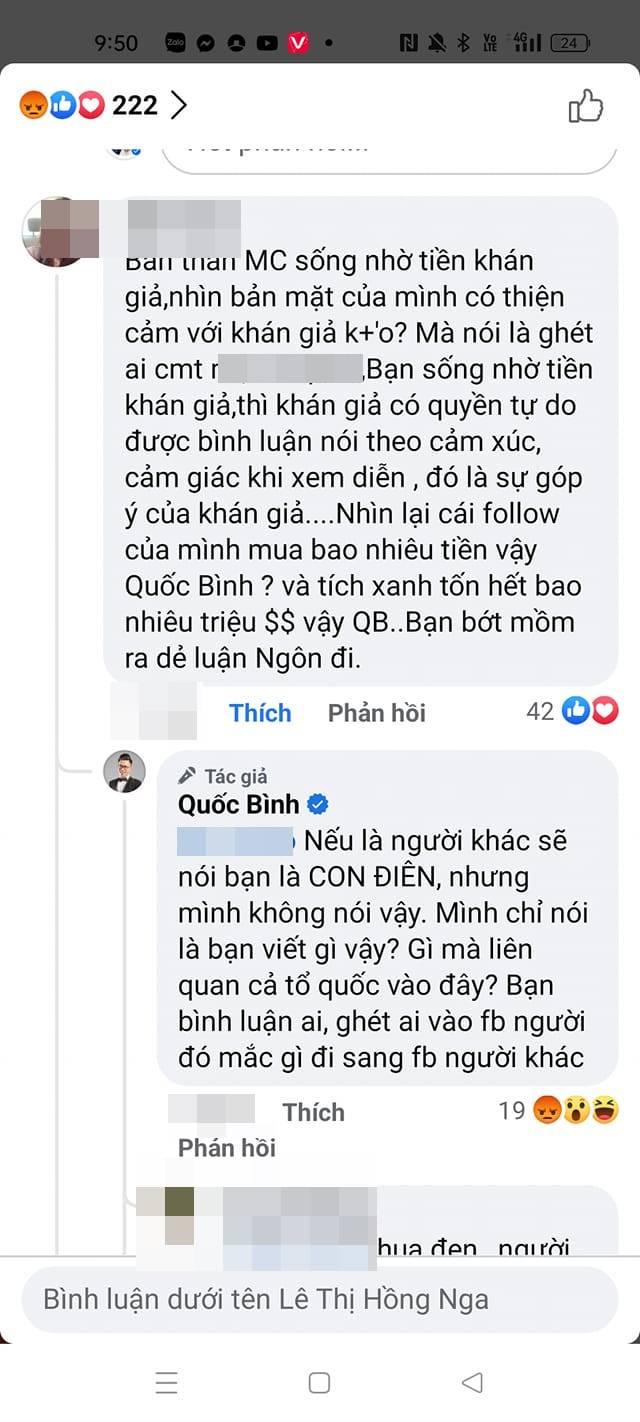 MC Quốc Bình bị nghi bênh vực Hồng Phượng, đáp trả CĐM gay gắt - Hình 6