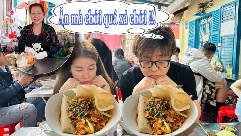 Bà Nhân Vlog đi review bún cô Huyền, chồng Nhật sợ xanh mặt, nhận xét 1 điều ai cũng đồng tình - Hình 3