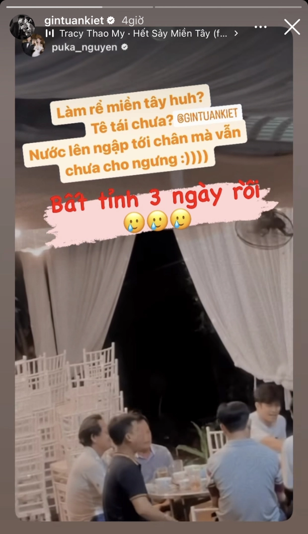 Gin Tuấn Kiệt vừa làm rể miền Tây đã gặp kiếp nạn, Puka hả hê nhìn ông xã bất tỉnh - Hình 3