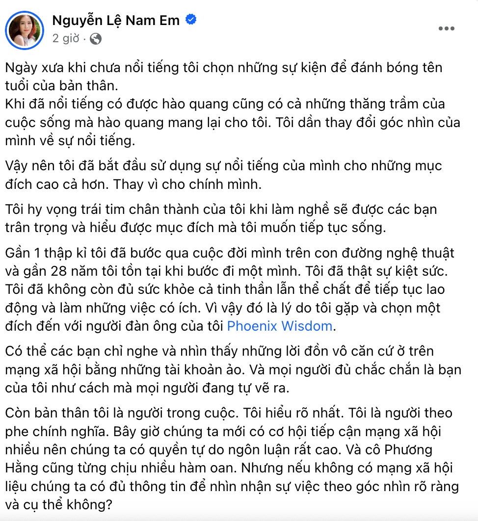 Nam Em phân trần loạt tin đồn xấu về chồng sắp cưới, viết cả sớ dài còn réo tên bà Phương Hằng - Hình 6