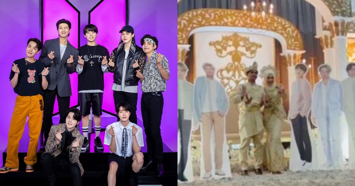Cô dâu đặt ảnh 7 chàng trai nhóm nhạc BTS khắp sân khấu đám cưới, chú rể có phản ứng bất ngờ - Hình 7