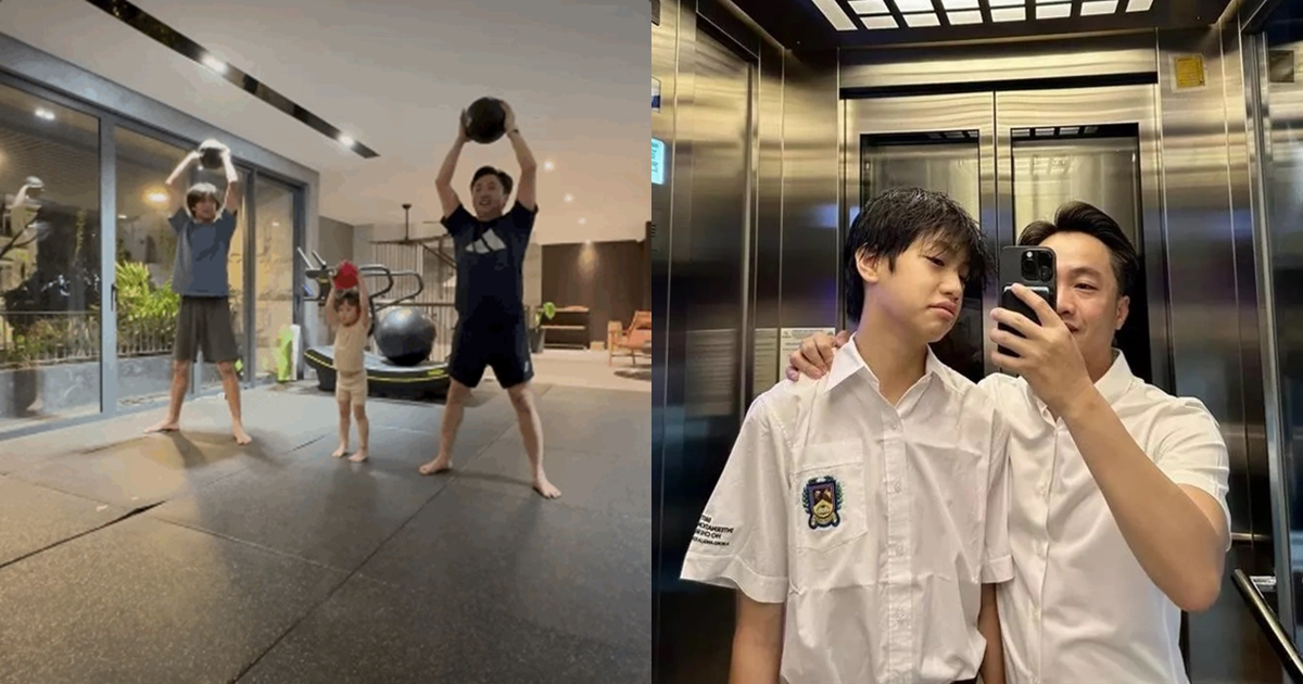 Cường Đô La khoe ảnh tập luyện cùng các con, dễ dàng nhận thấy Subeo khác bố hoàn toàn ở 1 chi tiết - Hình 8