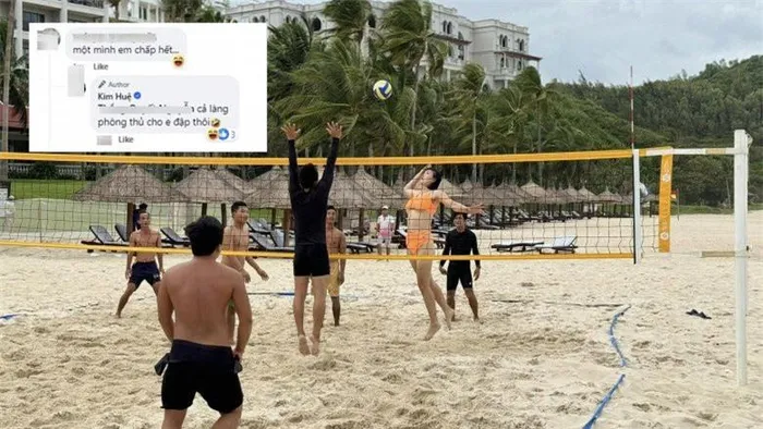 Hoa khôi bóng chuyền Kim Huệ U40 khiêm tốn nhận xập xệ, diện bikini chơi bóng lấp ló hình xăm vị trí hiểm - Hình 6
