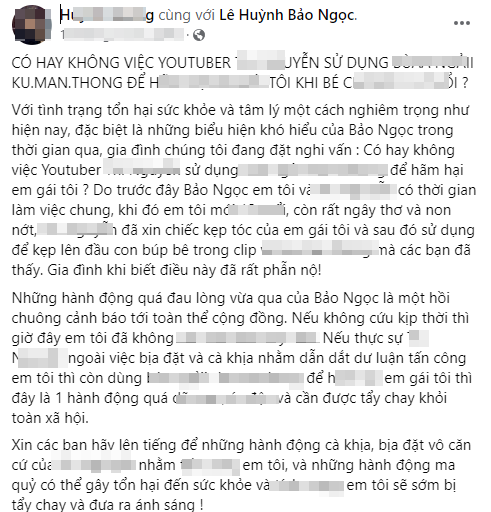 Anh trai Bảo Ngọc nghi em gái bị 1 youtuber hại bằng bùa ngải, xin kẹp tóc để gắn lên đầu Kumanthong - Hình 3