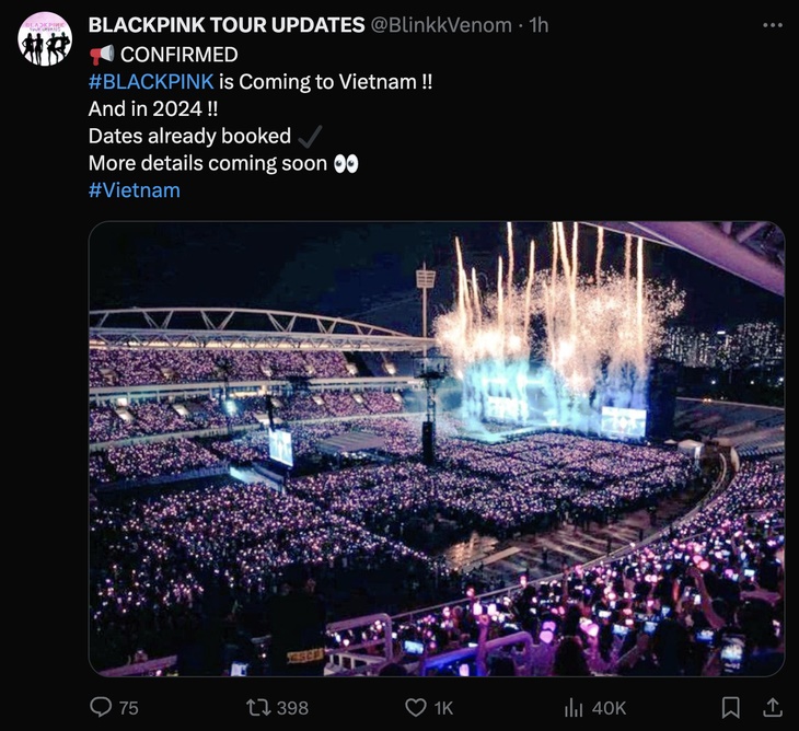 HOT: BLACKPINK xác nhận sẽ trở lại Việt Nam vào năm 2024? - Hình 1