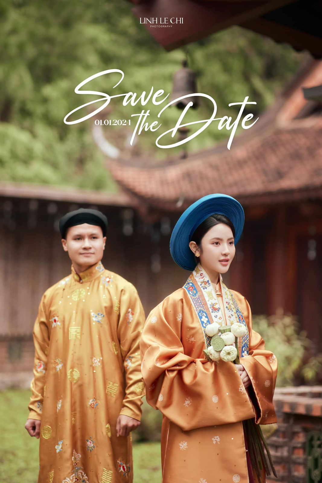 Quang Hải tung ảnh cưới, bị nói bắt chước Đoàn Văn Hậu, 2 cô dâu kèn cựa 1 điểm - Hình 1