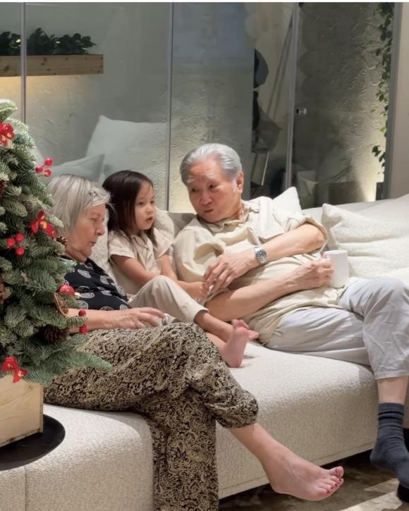 Bố mẹ chồng Hồ Ngọc Hà từ Thụy Điển sang Việt Nam thăm cháu, phản ứng của cặp sinh đôi gây sốt - Hình 3