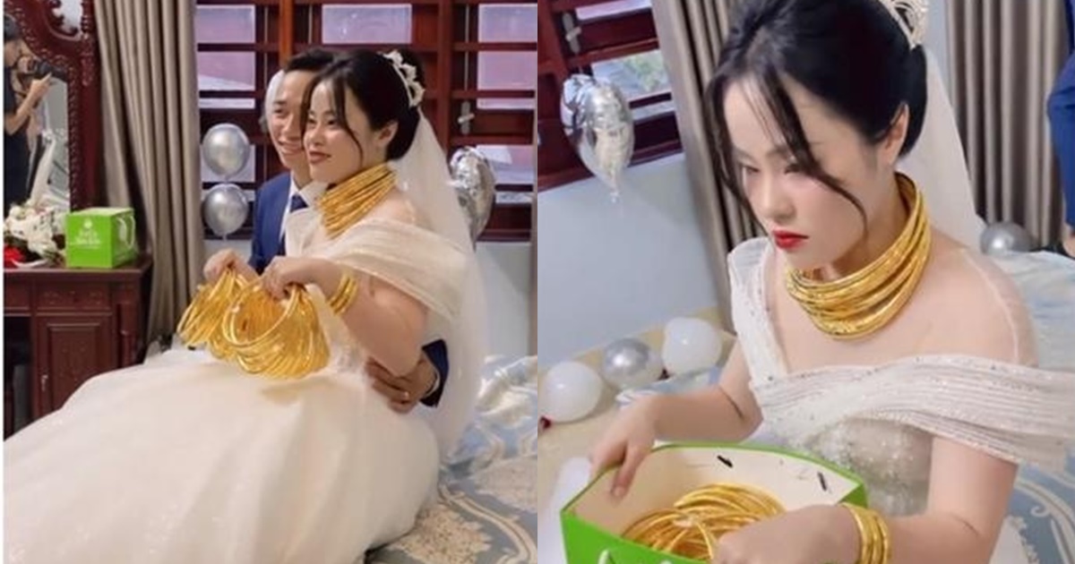 Cô dâu flex vàng cưới khủng tính bằng kg, dân tình xuýt xoa ồ ạt vào xin vía - Hình 9