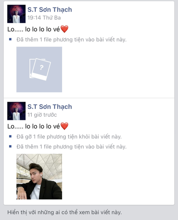 S.T Sơn Thạch vừa đăng ảnh đã vội photoshop liền 1 dòng chữ, nghi che giấu chuyện yêu Lâm Thành Kim - Hình 4
