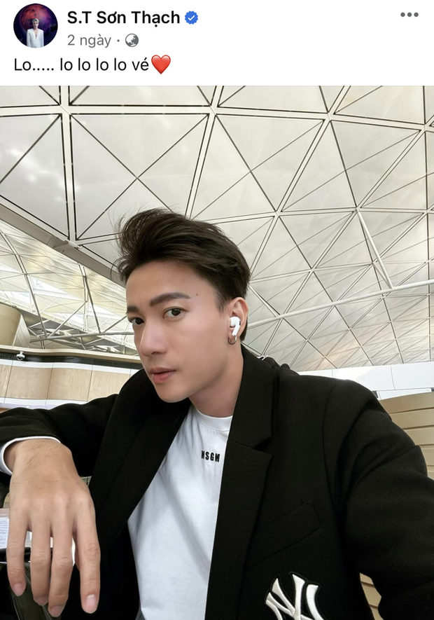 S.T Sơn Thạch vừa đăng ảnh đã vội photoshop liền 1 dòng chữ, nghi che giấu chuyện yêu Lâm Thành Kim - Hình 3