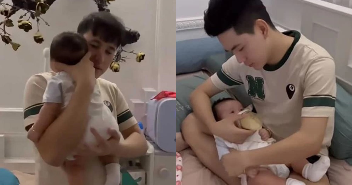 Hà Trí Quang - Thanh Đoàn thức sáng đêm trông con, không dám thuê giúp việc, netizen góp ý 1 điều - Hình 8
