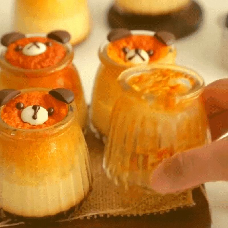 Bánh gato flan hình gấu cực đáng yêu, cách làm lại không hề khó - Hình 29