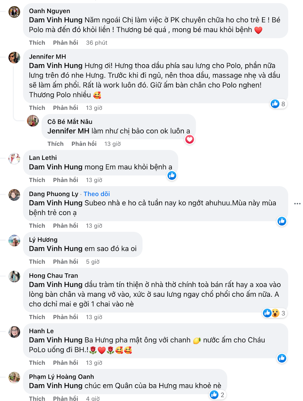 Đàm Vĩnh Hưng lo lắng tiết lộ về sức khỏe con trai, nhiều cô chú còn xin gửi thuốc cho Polo Huỳnh - Hình 2