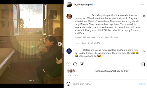 Song Joong Ki trả lời phỏng vấn, dằn mặt sốc đến ai đó, Song Hye Kyo làm thành bãi chiến trường - Hình 3
