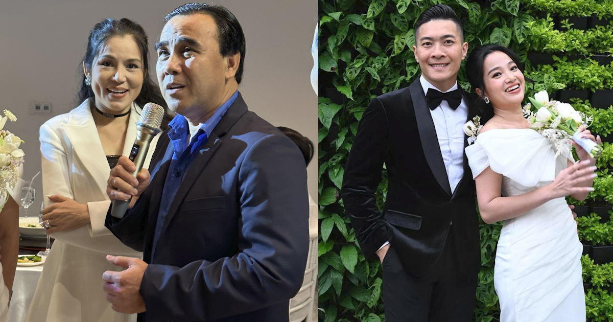 Quyền Linh trổ tài hát hò, tiết lộ cách giữ lửa hôn nhân tại tiệc 7 năm lễ cưới Quốc Cơ, Hồng Phượng - Hình 8
