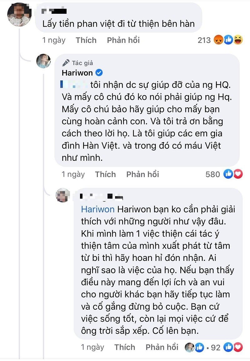 Hari Won bị chê lấy tiền fan Việt đi từ thiện người Hàn, lời lên tiếng sau đó khiến ai cũng lặng im - Hình 3