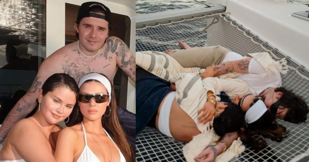 Selena Gomez bỗng dưng bám càng vợ Brooklyn Beckham: Thân đến nỗi ôm chồng bạn ngủ - Hình 8