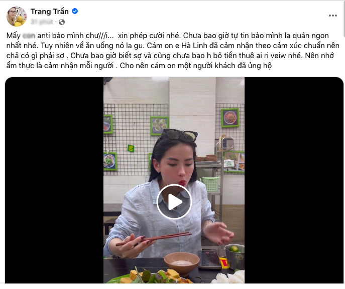 Chiến thần Hà Linh review quán bún đậu của cựu người mẫu Trang Trần - Hình 9