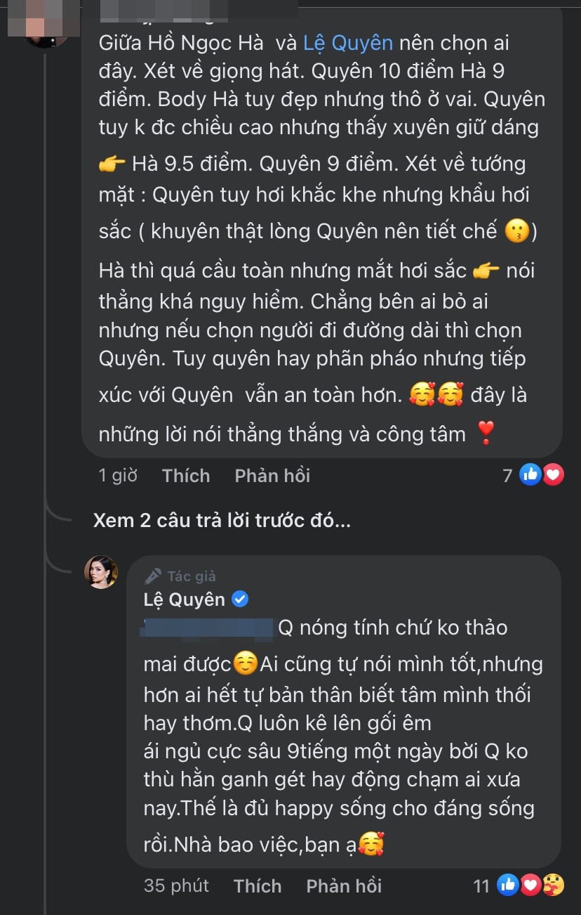 Lệ Quyên đốp chát thẳng mặt Hồ Ngọc Hà hậu bị chê xấu tính: Tiểu nhân, bại não, của nợ? - Hình 6